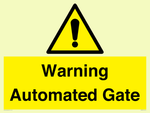 Warning Automated Gate